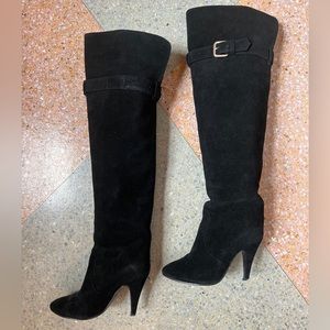 KATHRYN AMBERLEIGH genuine suede knee high boots. Size 6